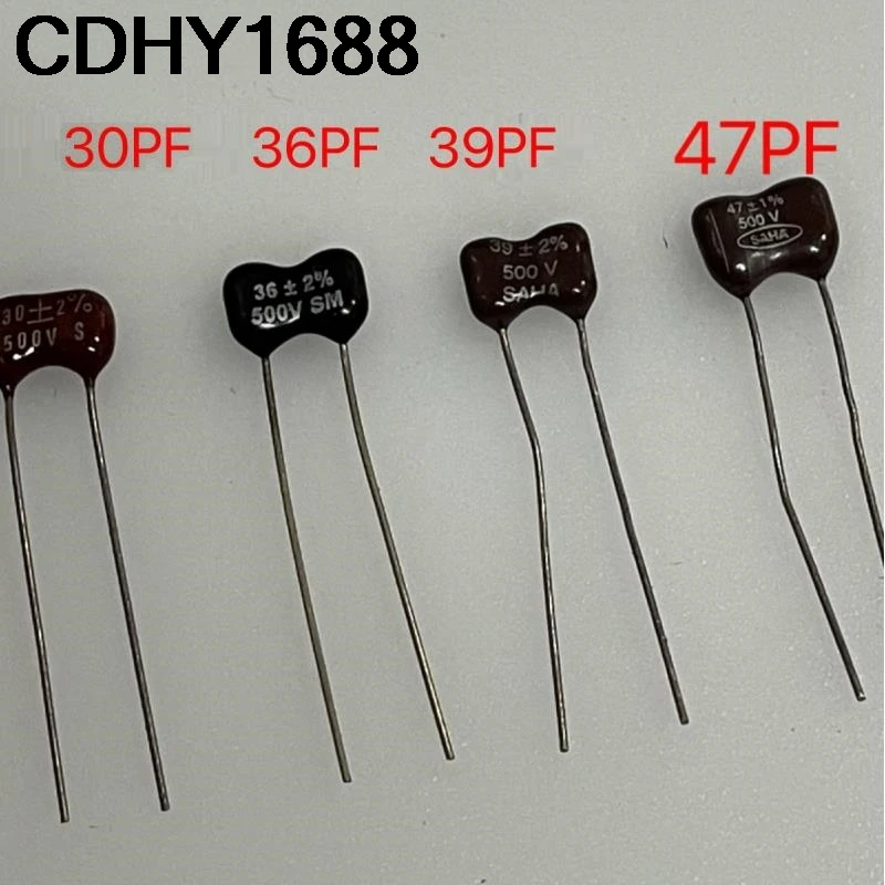 5PCS Fever Silver Glimmer Kondensator 30PF 36PF 39PF 43PF 47PF 500V Hohe Präzision