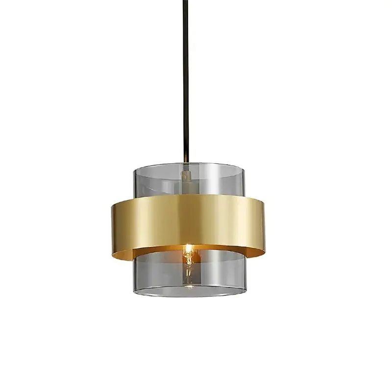 Postmodern Minimalist Creative Personality Led Pendant Lights Luxury Golden Aisle Restaurant Bedroom Bedside Small Chandelier