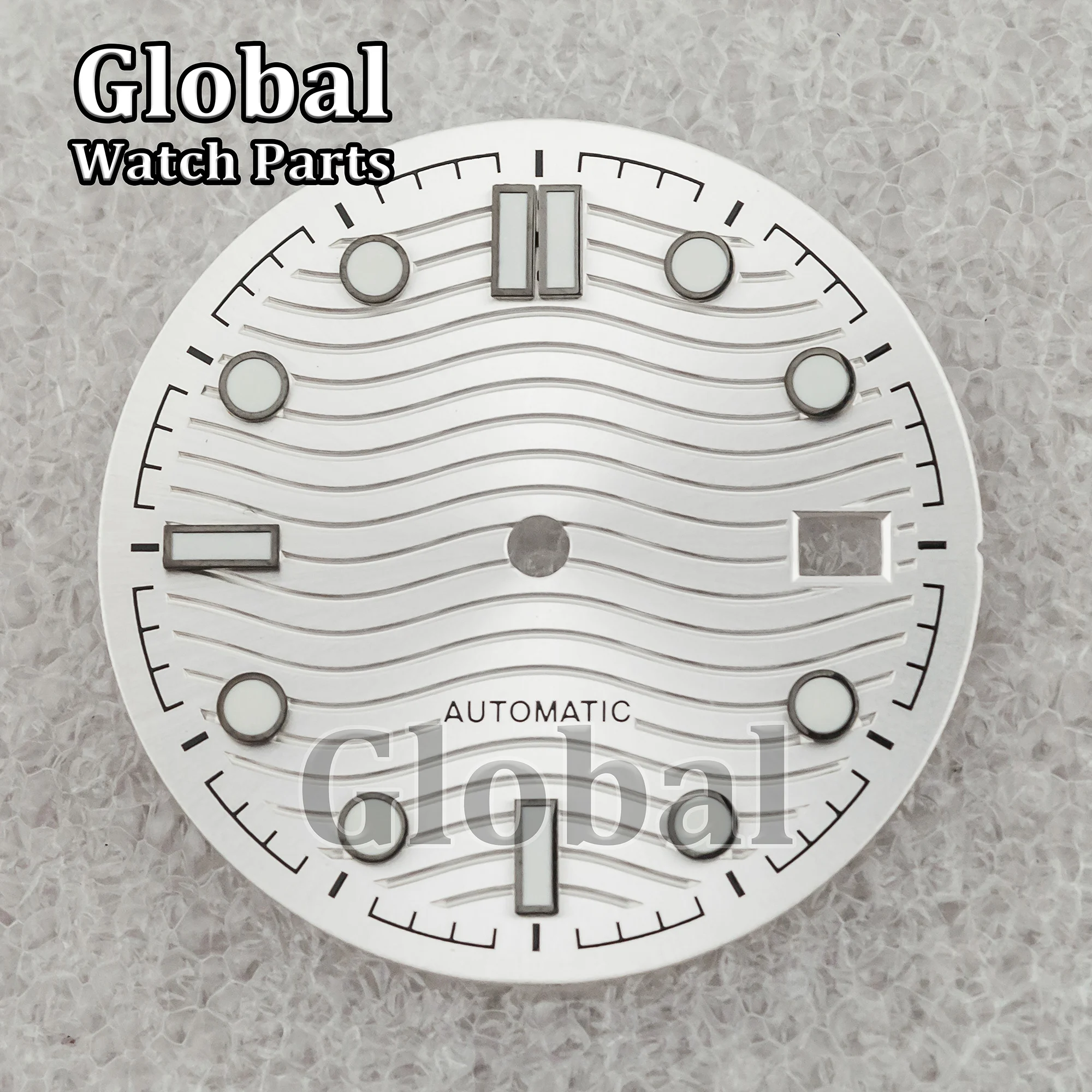 NH35 Green Luminous Watch 31mm Dial for Seamaster 300 Fit NH35 NH36 Mechanical Automatic Movements Watch Faces Replacement Parts