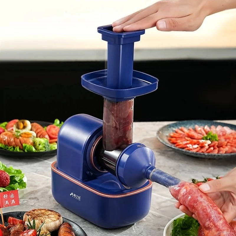 Home Kitchen Sausage Stuffer: Compact Manual/Electric Sausage Making Machine with Meat Grinder Function
