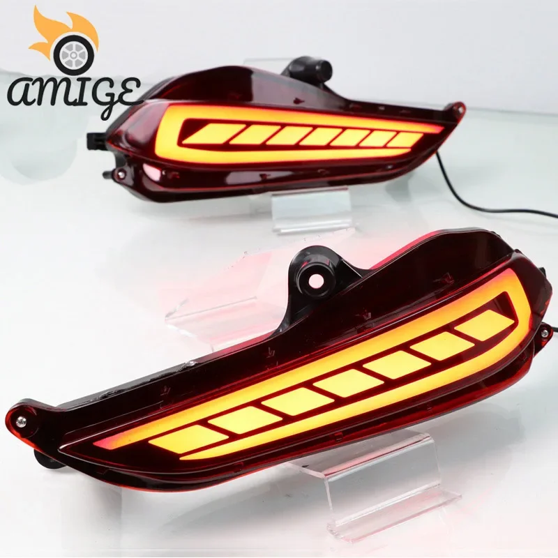 

Car LED Reflector Bumper Lamp Taillights For Toyota Yaris 2017 2018 Backup lamps Brake Light Rear Lights