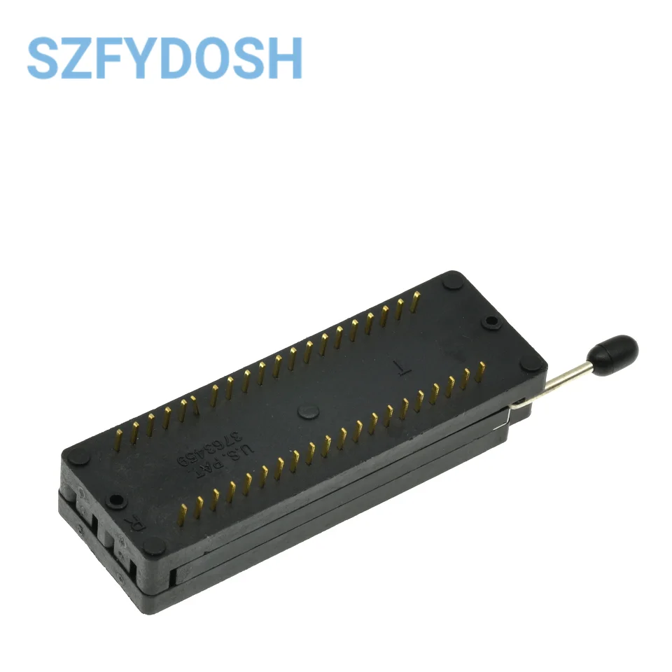 1pcs High quality DIP 40 Pin 40Pin PLC  Universal ZIF IC Socket Black