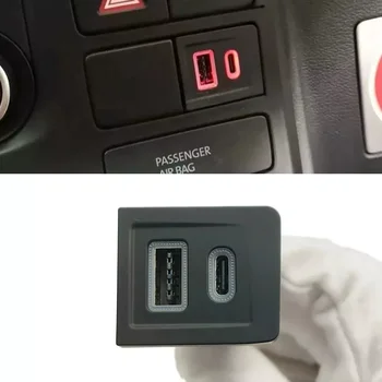 Napájecí adaptér do auta Dual USB PD Type C/QC Autonabíječka 2 porty Adaptér do auta vhodný pro VW Multivan T5 Příslušenství Součást 10 nejlepší prodej USB zásuvka pro VW T5 Multivan - №8