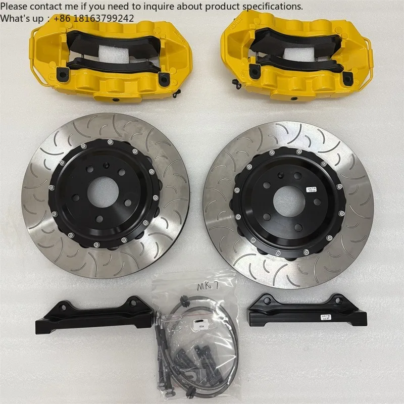 

High Performance 6 Piston Front Brake Calipers Kit for VW Golf R MK5 MK6 MK7 GTI Audi Tesla X5 Patrol Nissan Mazda Land Rover