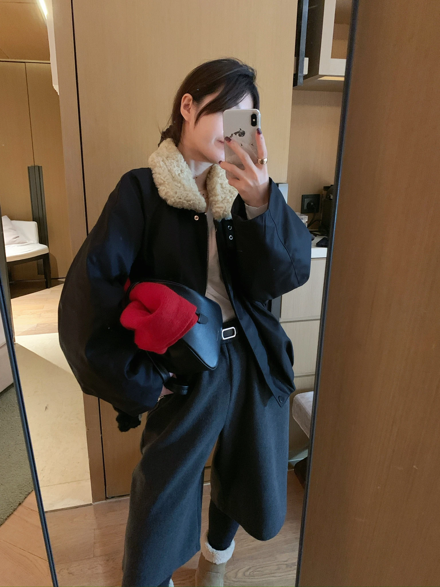 

Женская хлопковая куртка Ele mat Sle с меховым воротником и маленьким воротником-стойкой, осенне-зимняя модная верхняя одежда