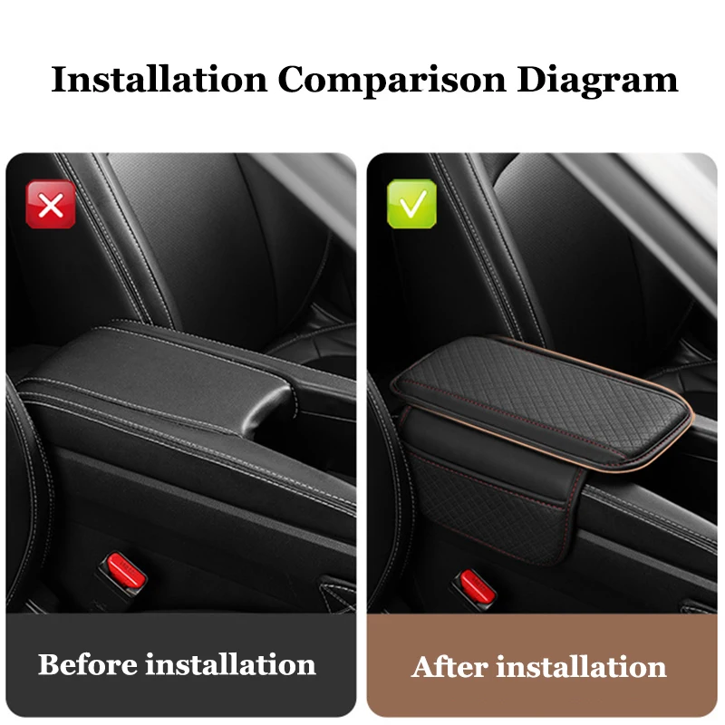 Car Armrest Box Pad Arm Rest Mat For KIA Sportage Cerato Picanto Soul Sorento Sedona Optima RIO 2 3 4 Interior Storage Accessory