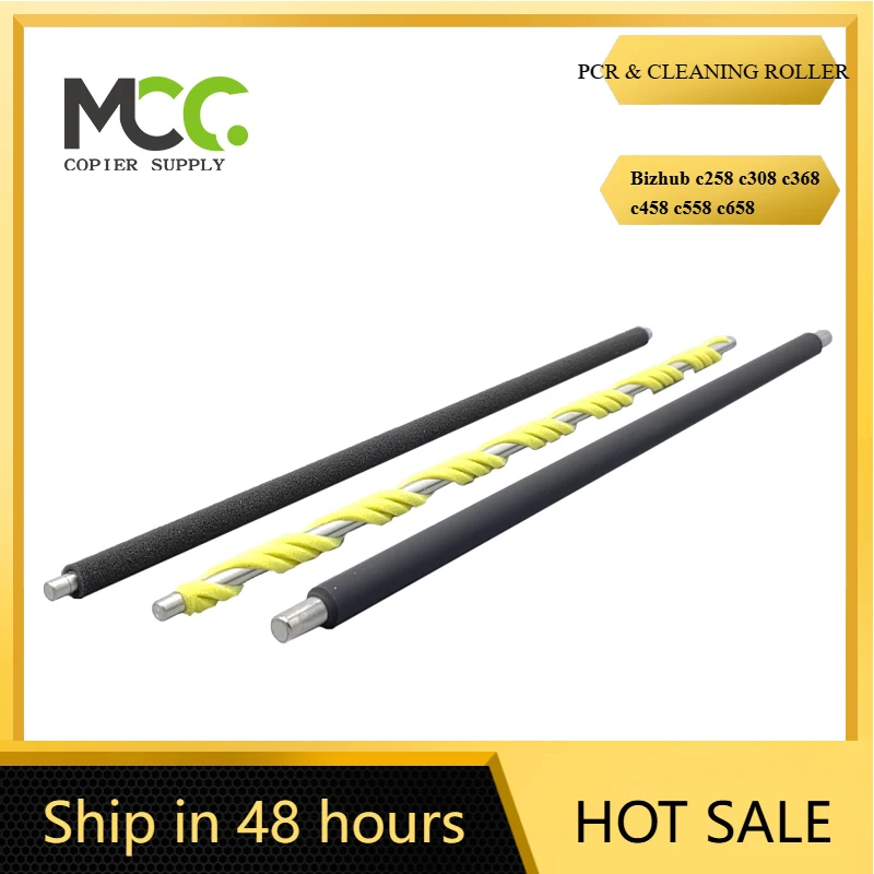 

1 компл. РОЛИК ЗАРЯДНОГО РОЛИКА ПЦР ДЛЯ KONICA MINOLTA BIZHUB C258 C308 C368 C458 C558 C658 ОЧИЩАЮЩИЙ ВАЛИК