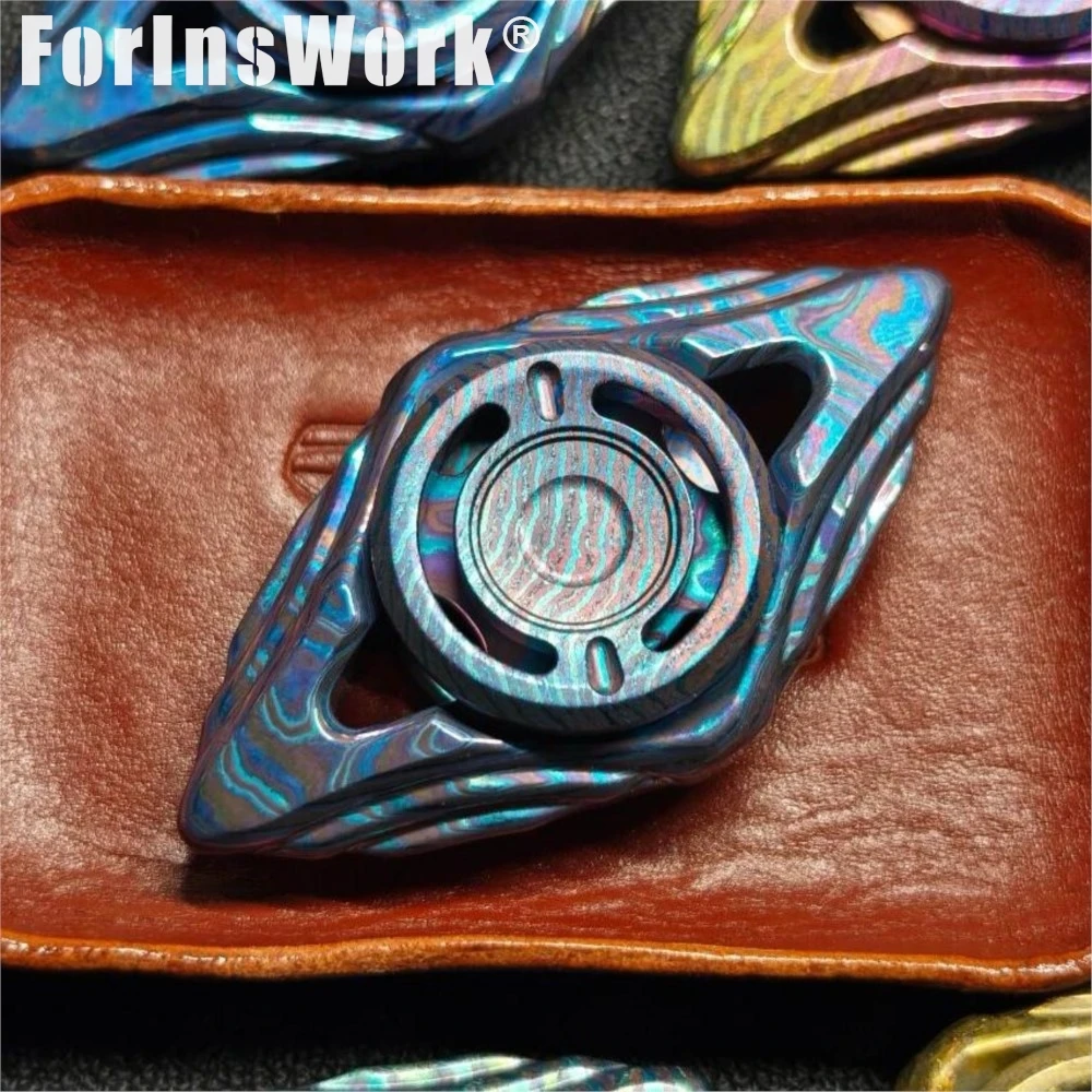 Pangolin EDC Fidget Spinner, couleur aléatoire, apôtre Timascus, matériau spécial, toucher Ultra-lisse, Rotation à grande vitesse