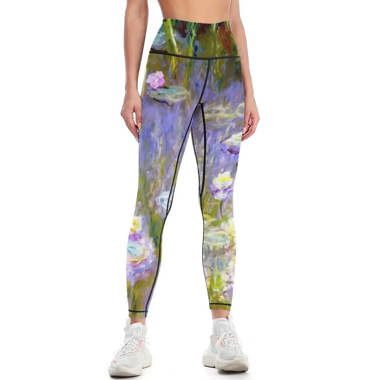 

Water Lilies - Claude Monet Leggings Golf wear push up legging Sports pants woman workout clothes for Womens Leggings