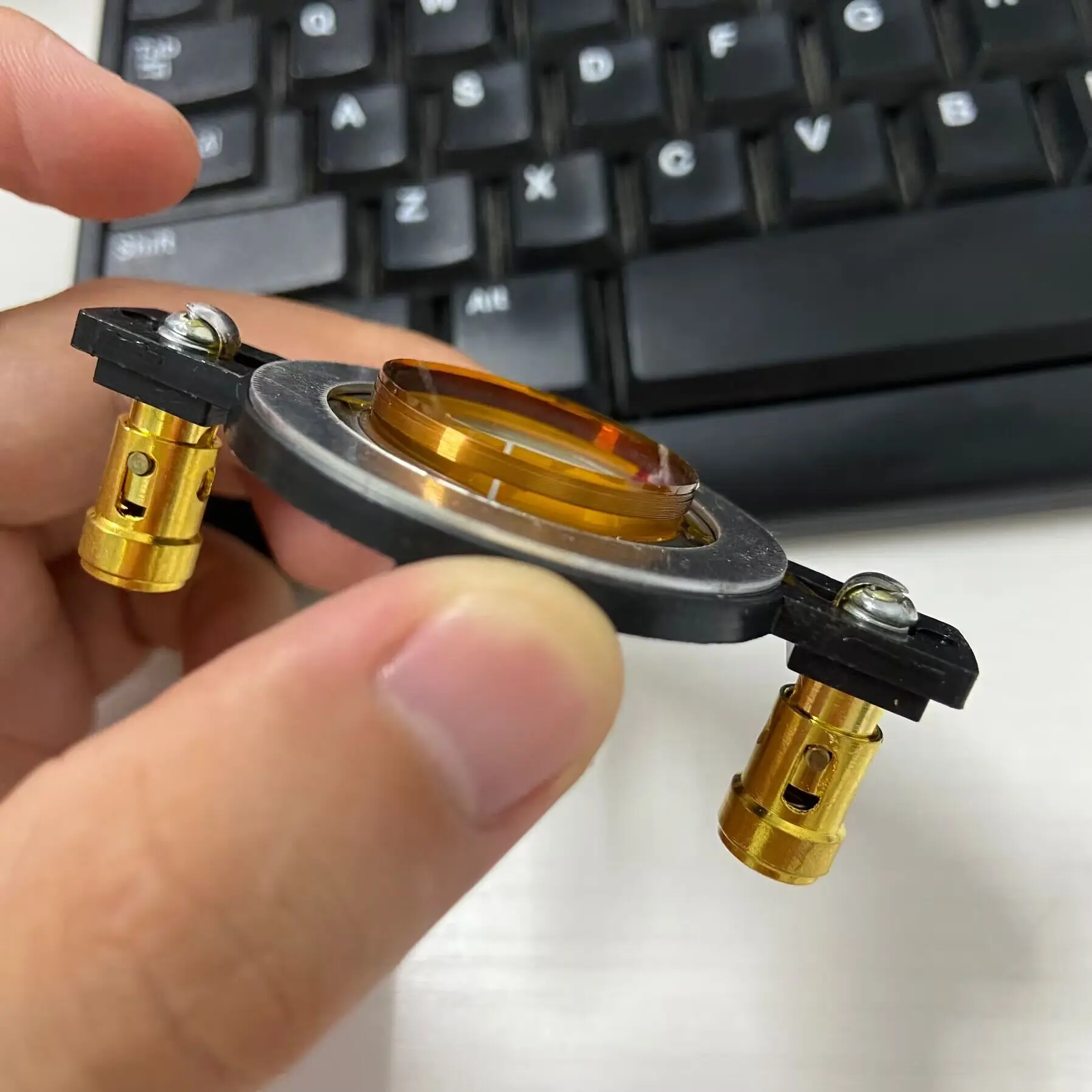 Ghxamp 25 núcleos 25.4mm filme de titânio cabeça de unidade bobina de voz chifre tweeter palco tweeter acessórios 2 peças