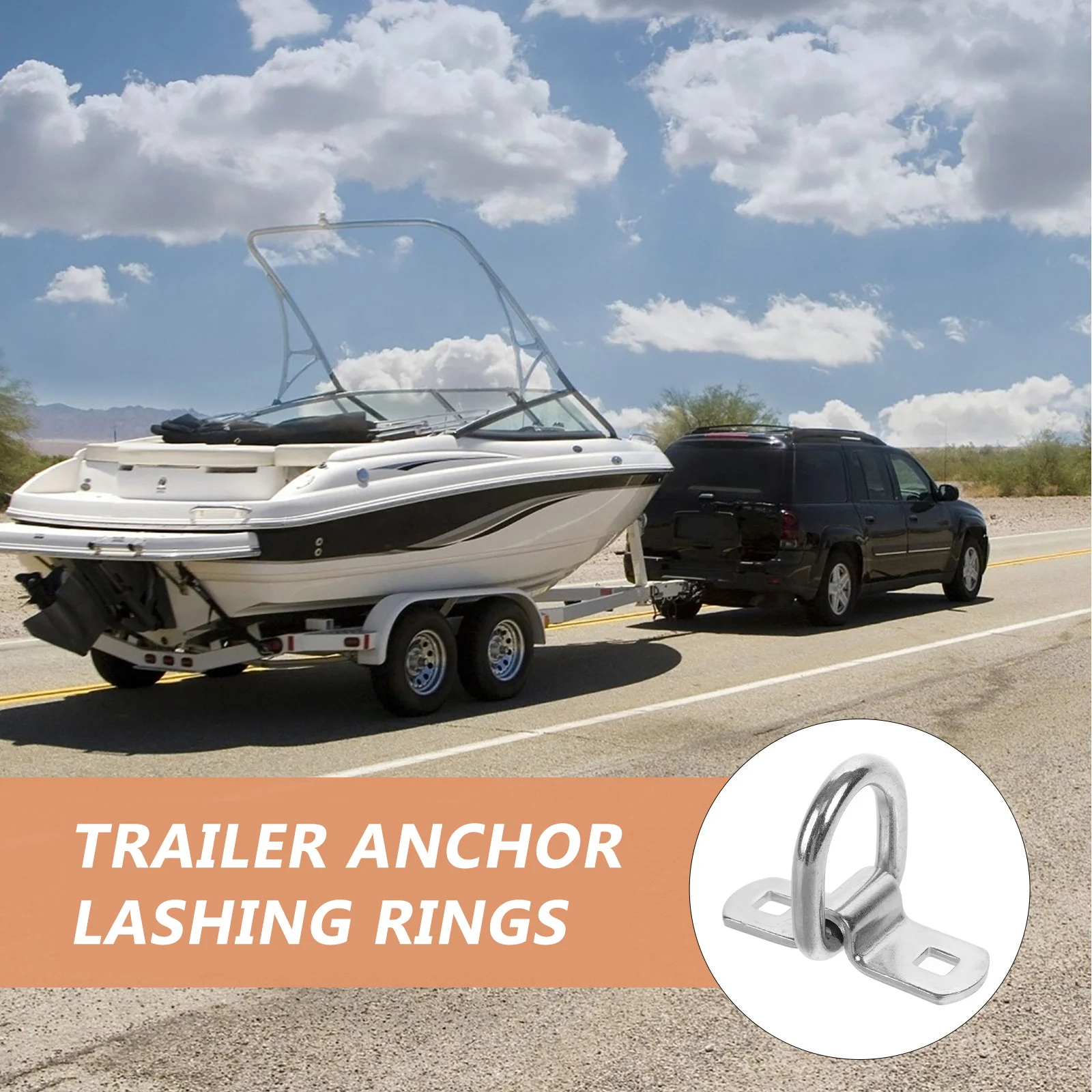 

Heavy Duty Carbon Steel Car Tow Hook Sturdy Eye Towing Ring for Front Rear Bumper Trailer Vehicle Racing Tow Hook