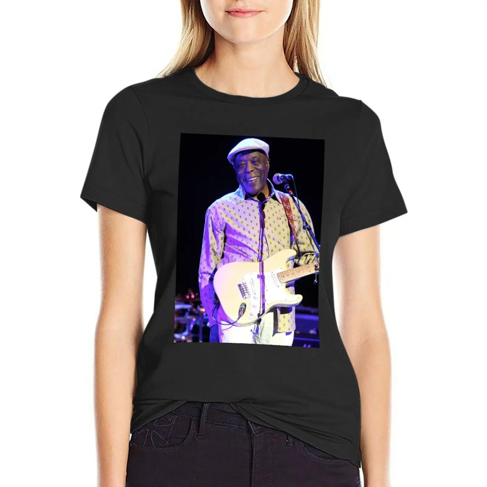 Buddy Guy Photograph T-Shirt summer clothes tees plain t shirts for Women