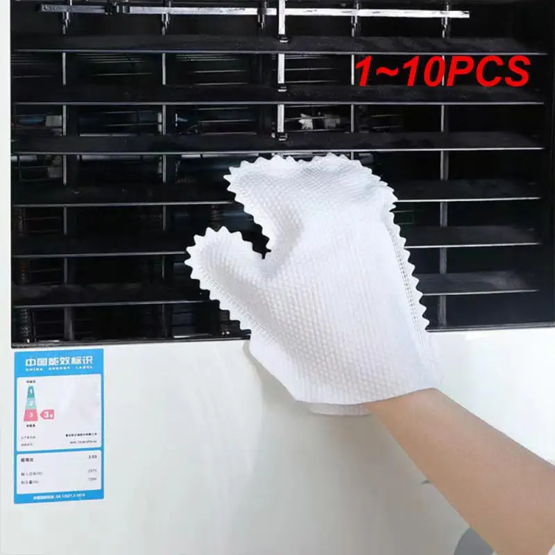 

1~10PCS Lazy Rag Gloves White Powerful Cleaning Wet And Use Easy To Clean And Reusable Without Leaving Marks Cleaning Tools