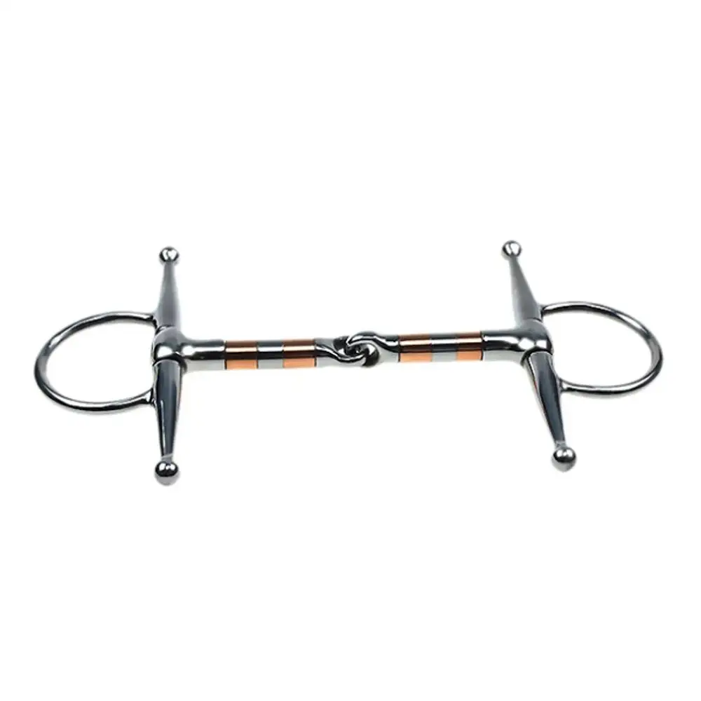 1Pcs New H Shape Horse Bit Sturdy Stainless Steel Stallion Training Bit Horse Mouth Ring Horse Riding Snaffle Tool