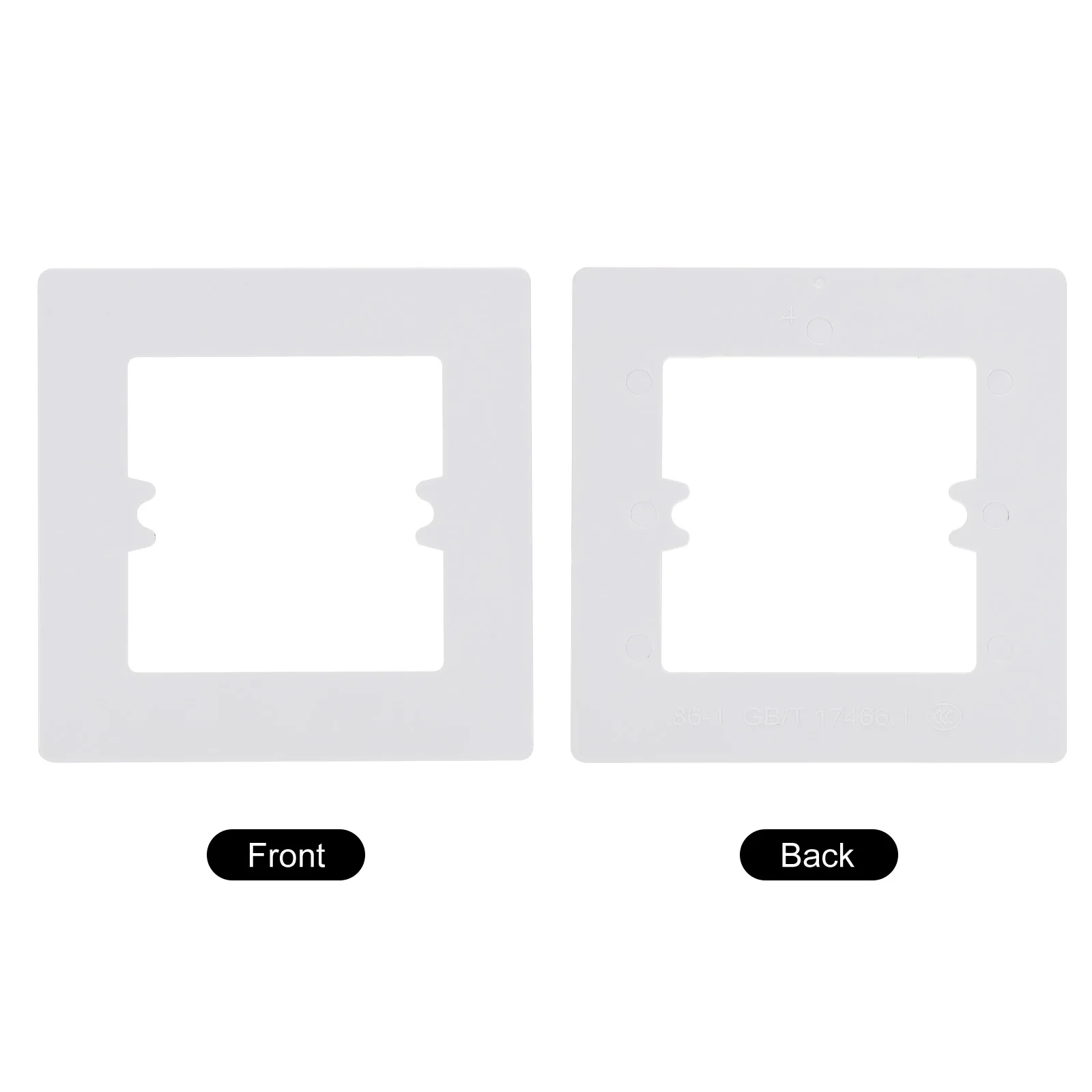 1-5Pc Switch Surround Plate Wall Panel Decoration Single/Dual/Three Gang Switch Socket Acrylic Plate White Black Frame DIY Parts