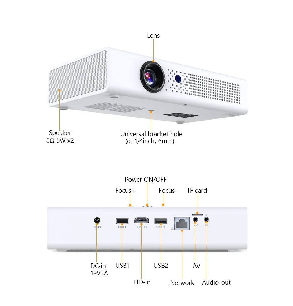 Byintek R19 3D Mini Mobile WIFI Android Projector LED DLP Portable Pico Smart Small Video Beamer Wireless Home Theater Projector