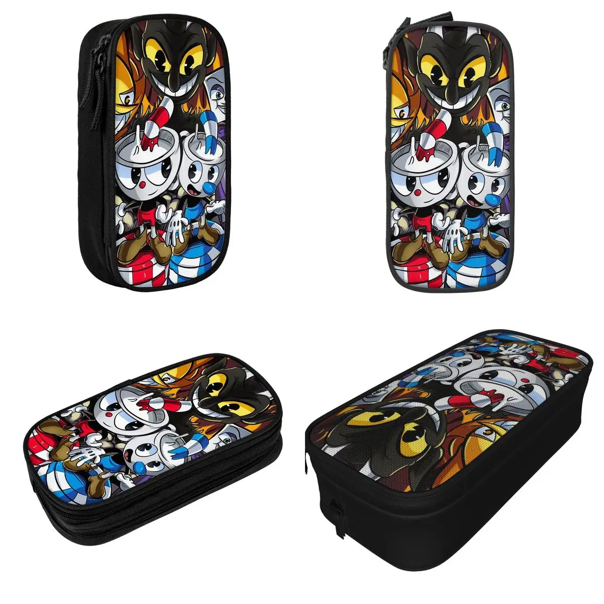 Imagem -02 - Cute The Devil Anime Game Pencil Cases Grande Bolsa de Armazenamento Material Escolar Estojos Caneta para Estudante Acessórios de Presente