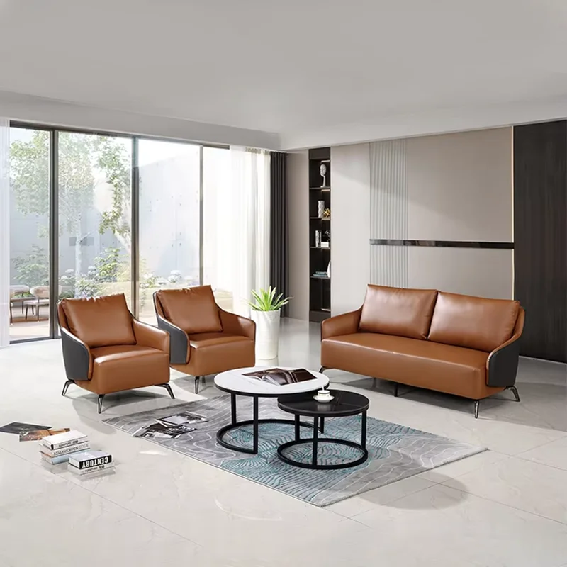 

# Office Sofa Set Commercial Leather Furniture Hotel School & Hospital