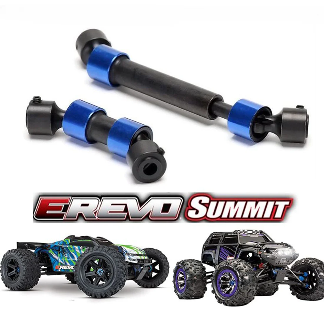 

2Pcs Harden Steel Center Middle CVD Universal Drive Shaft 5650 8655 5456 For RC Car TRX1/10 REVO 3.3 Summit ERevo 2.0 T-Maxx