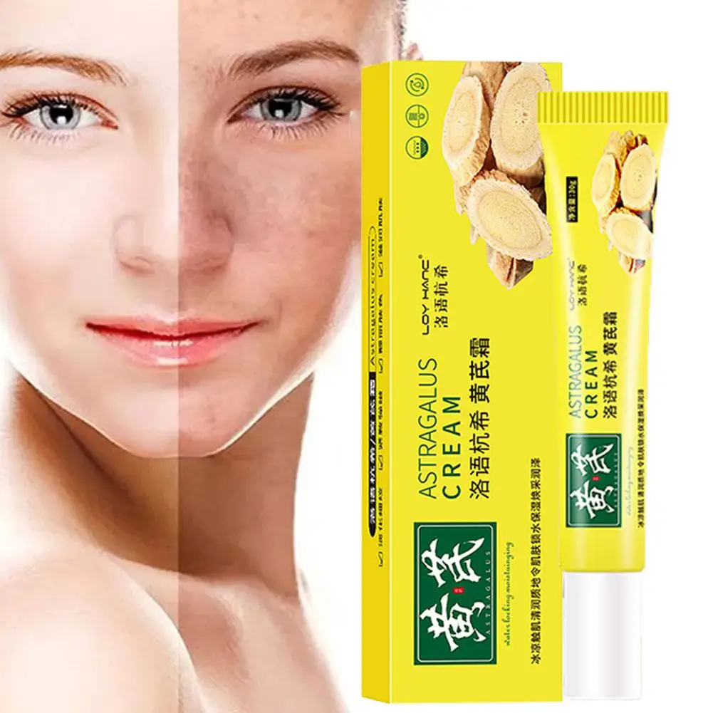 Chinese Astragalus Whitening Freckles Cream Remove Skin Anti-aging Dark Melasma Skin Face Spots Fade Yellow Care Brighten D K3T9