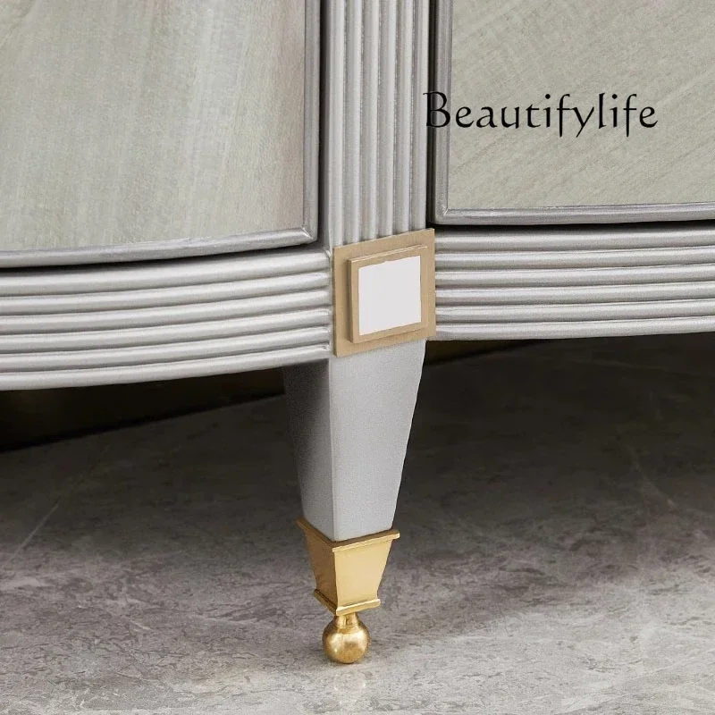 FD X Modern Light Luxury Cabinet Is Facing The Italian Semi-arc Decorative Cabinet That Integrates The Shoe Cabinet Into The Doo
