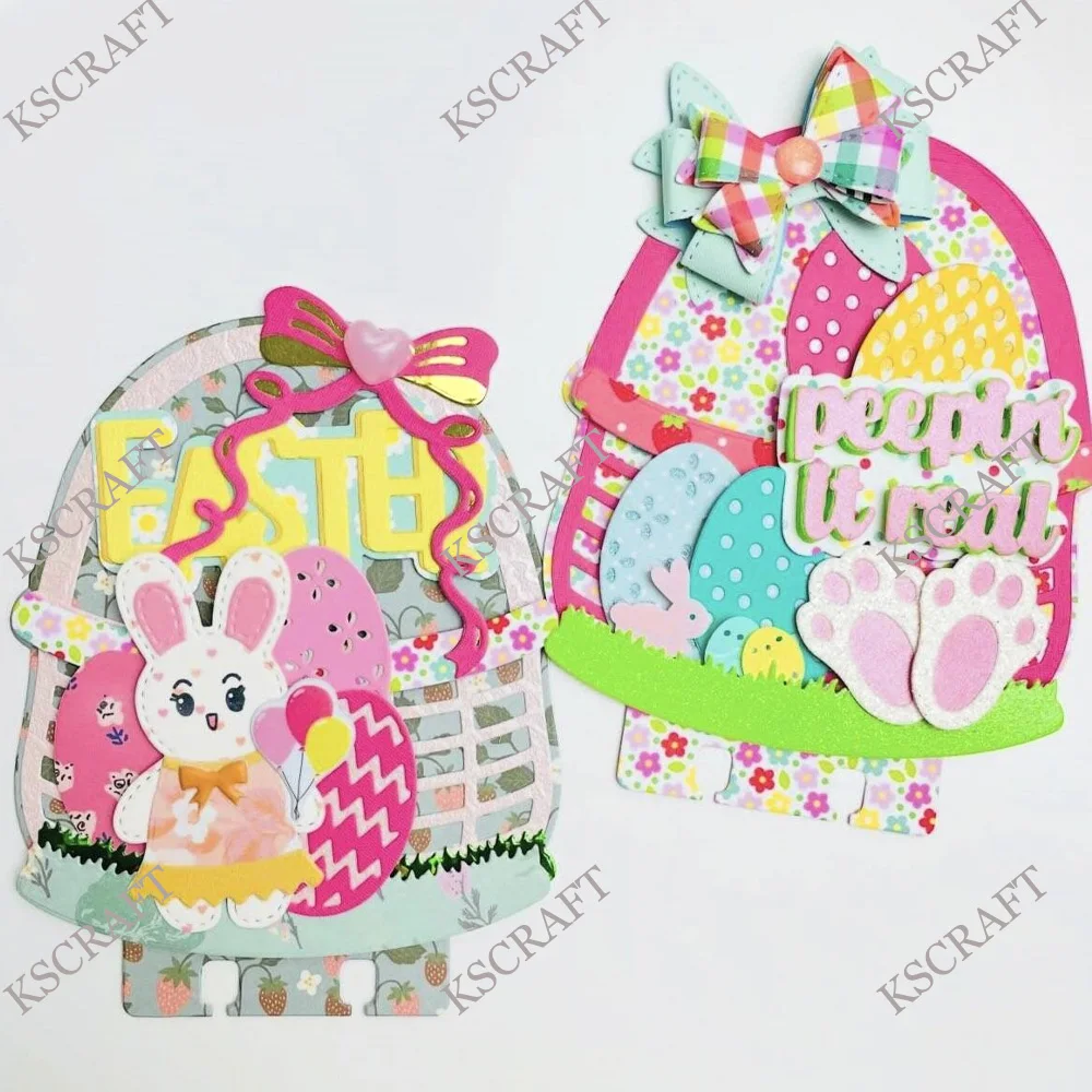 KSCRAFT Easter Basket Memorydex Cutting Dies Stencils for DIY Scrapbooking Decorative Embossing DIY Paper Cards