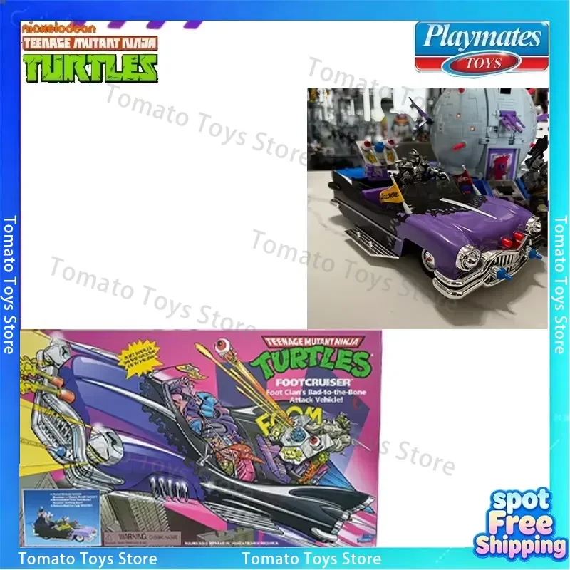 In Stock Playmates Toys Original Ninja Turtles Series Vehicle Villain Shredder Bigfoot Patrol Car Convertible Anime Model Toy