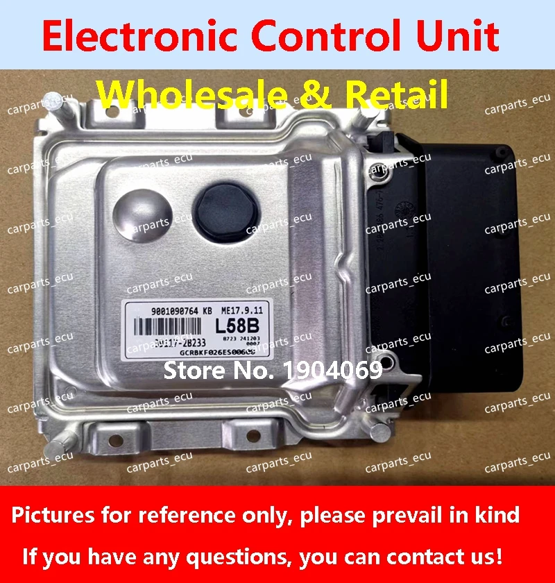 

39117-2B150 E61A/39130-2B270 405 For Hyundai Elantra KIA Car Engine Computer Board/ECU/ME17.9.11 39100-25240/39117-2B233 L58B/