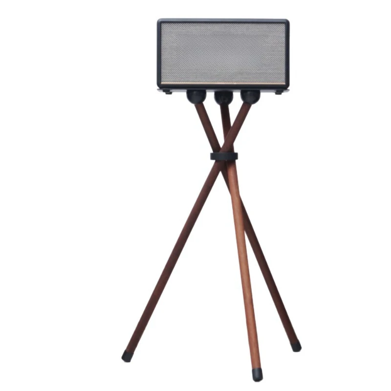 

Bracket acton/stanmore/woburn solid wood floor rack walnut speaker rack