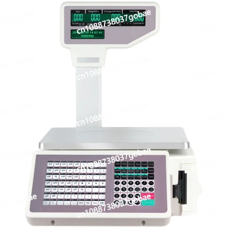 English version electronic scale barcode scale barcode label printing  self-adhesive label scale
