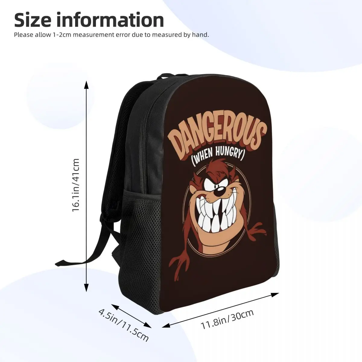 Plecak Podróżny Custom Devils-Tasmanianes TAZ Męski Damski Szkolny na Laptopa Książki Plecak z Animowanym Motywem dla Studentów