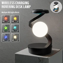 Rechargeable reading desk lamp Bedside night light Outdoor camping light With hand waving control mode Supports wireless  charge