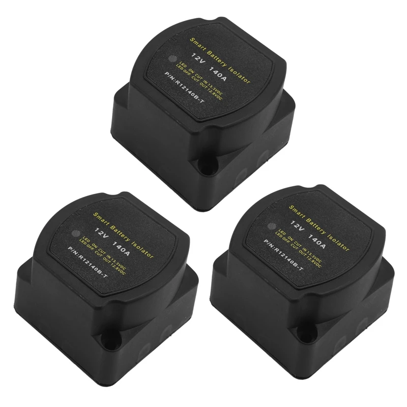 

3X 12V 140A Voltage Sensitive Relay Battery Isolator Automatic Charging Relay Car Accessories Car Battery Relay