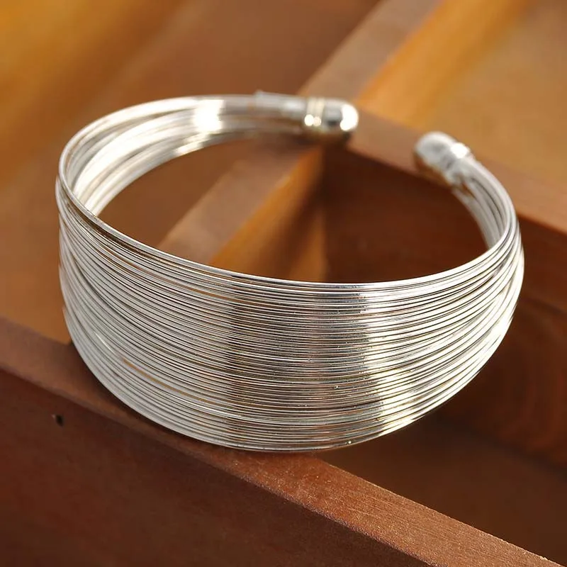 Women's Vintage Multi-Layer Opening Wide Cuff Bracelet