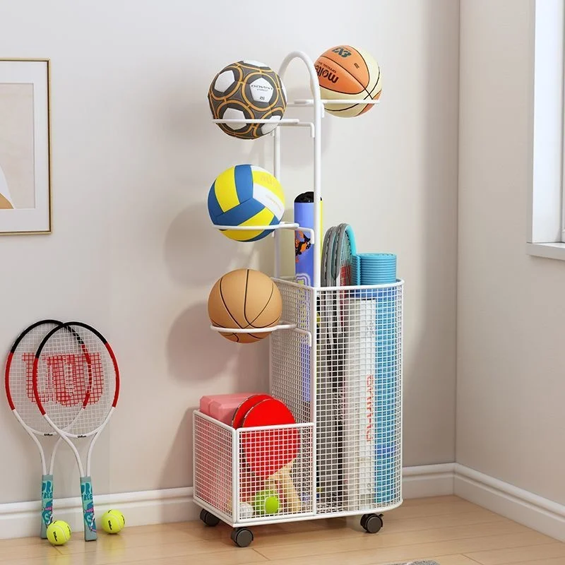 Sports Storage Rack Basketball Football volleyball Badminton Rackets Ball Holder Fitness Equipment Ball Storage Rack Pratical