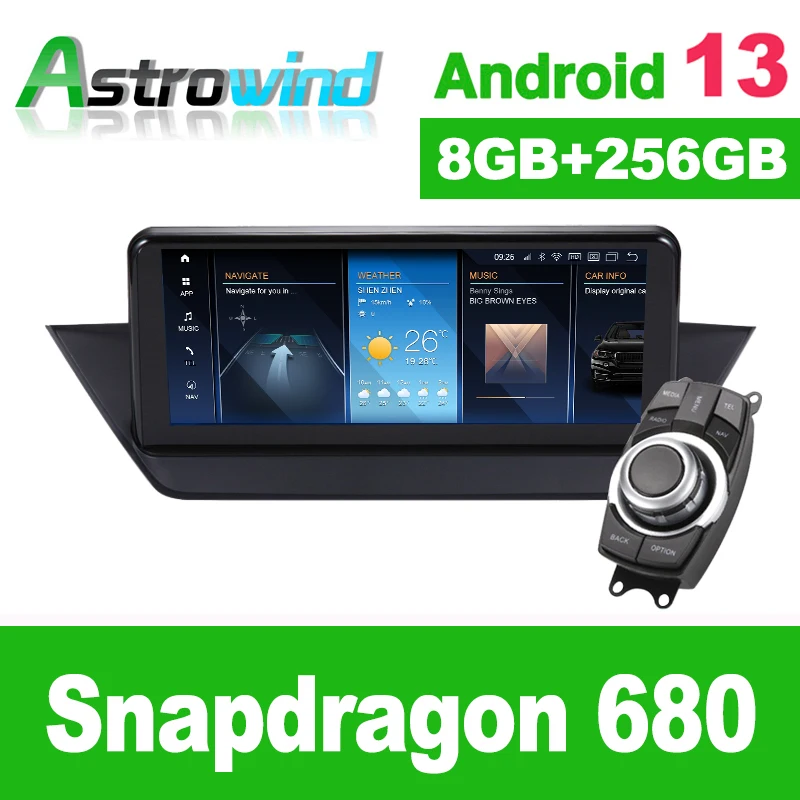 

12.5" 8G RAM Android 13 System Car GPS Navigation Media Stereo Radio ForBMW X1 E84, no original screen, offer idrive