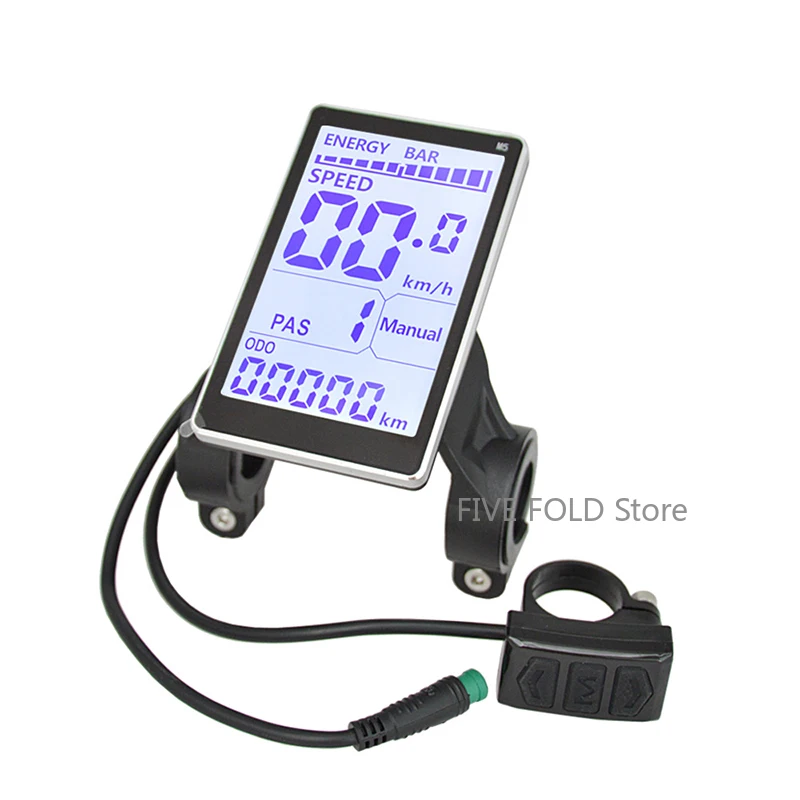 AliExpress M5 Electric Bike LCD Display Screen 5-pin E-Bike Speedometer Screen Control Panel Electric Scooter Bicycle Ebike Accessories