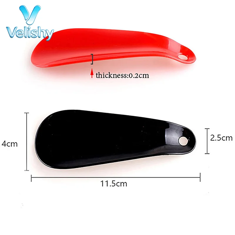 11CM Mini Plastic Shoe Horn Portable Lazy Shoe Helper Flexible Shoes Wearing Helper Daily Footwear Tool