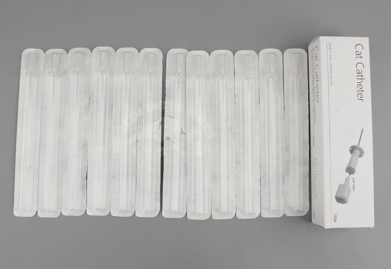 12pcs/60pcs/120pcs Cat Catheter with Stylet 3Fr End Hole 4Fr Side Holes Veterinary Urinary Cat Catheters