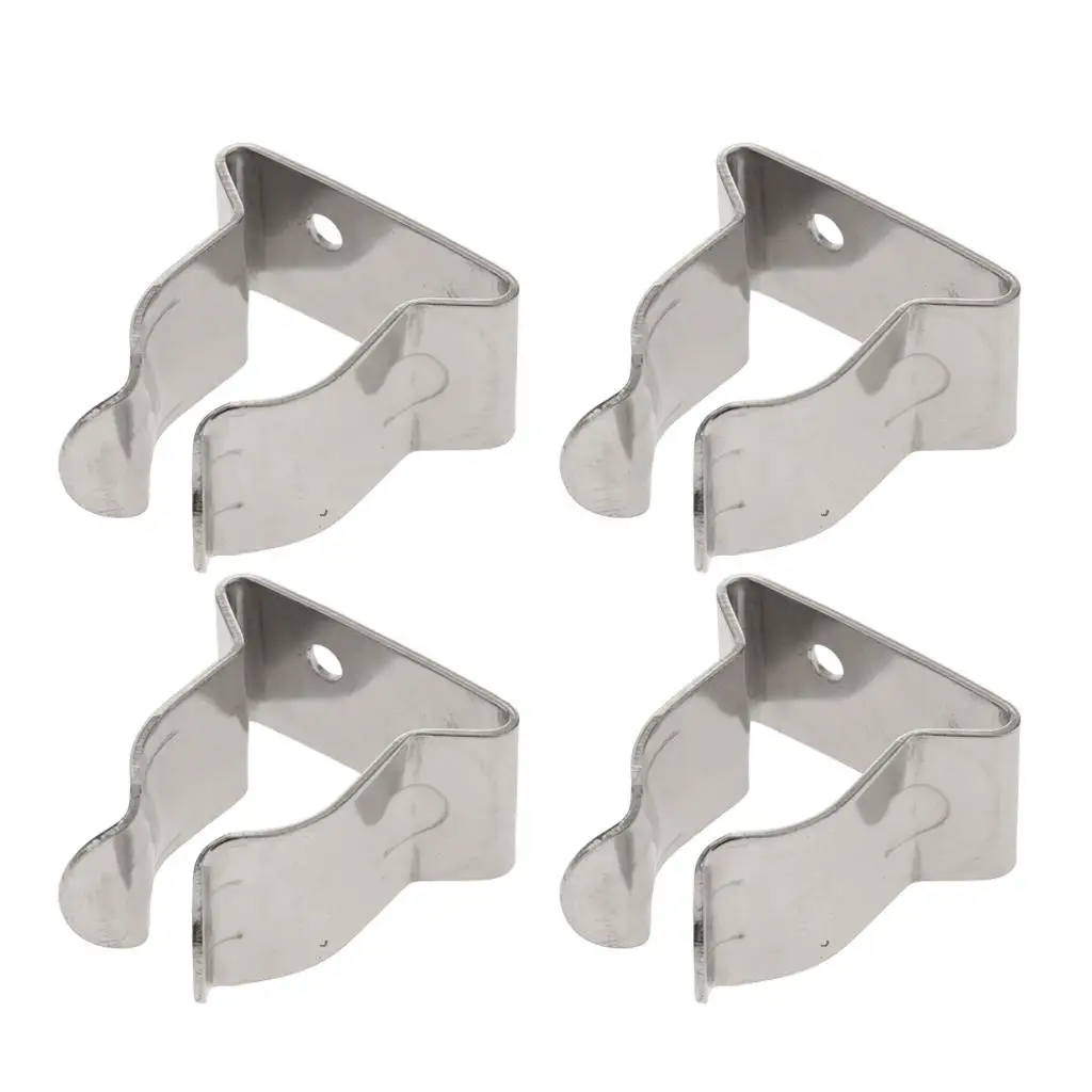 Stainless Steel Marine Clip Spring Clamps 5/8inch To Snap Hooks Holder