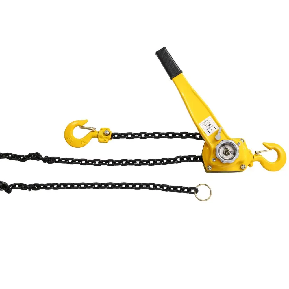 Lever Chain Hoist 1 1/2 Ton 3300LBS Capacity 20 FT Chain Come Along with Heavy Duty Hooks Ratchet Lever Chain Block Hoist Lift