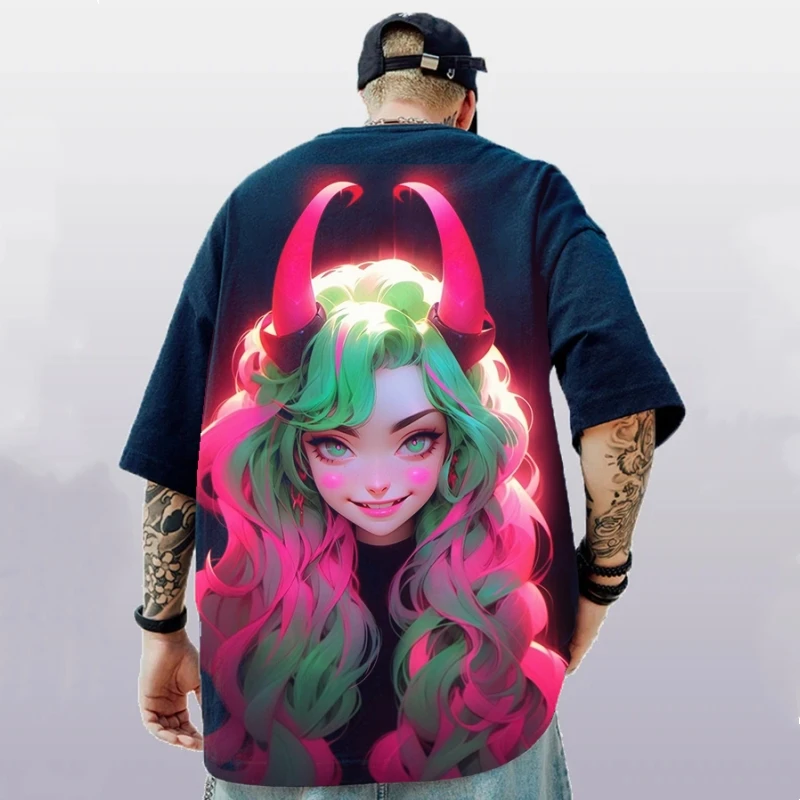 أنيمي هنتاي الجمال ثلاثية الأبعاد المطبوعة التي شيرت الرجال النساء موضة تي شيرتات قصيرة الاكمام الاطفال الهيب هوب بلايز تيز مثير المتضخم تي شيرت الصبي