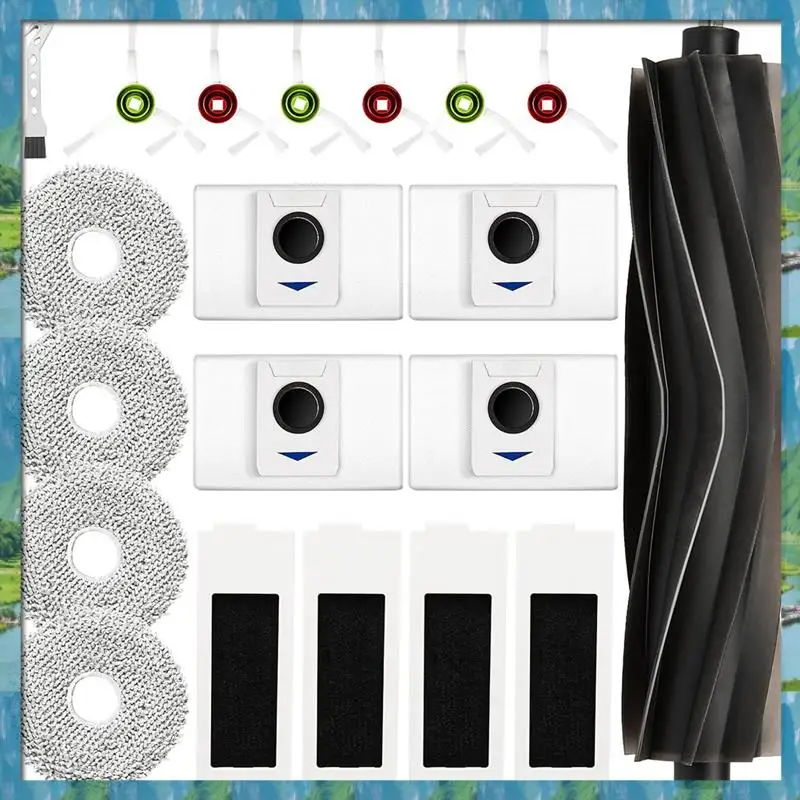 

Сменные аксессуары для Ecovacs Deebot T20 OMNI/T20/T20 Max/T20 Pro, основная боковая щетка для пылесоса, накладка для швабры, фильтр, мешок для пыли