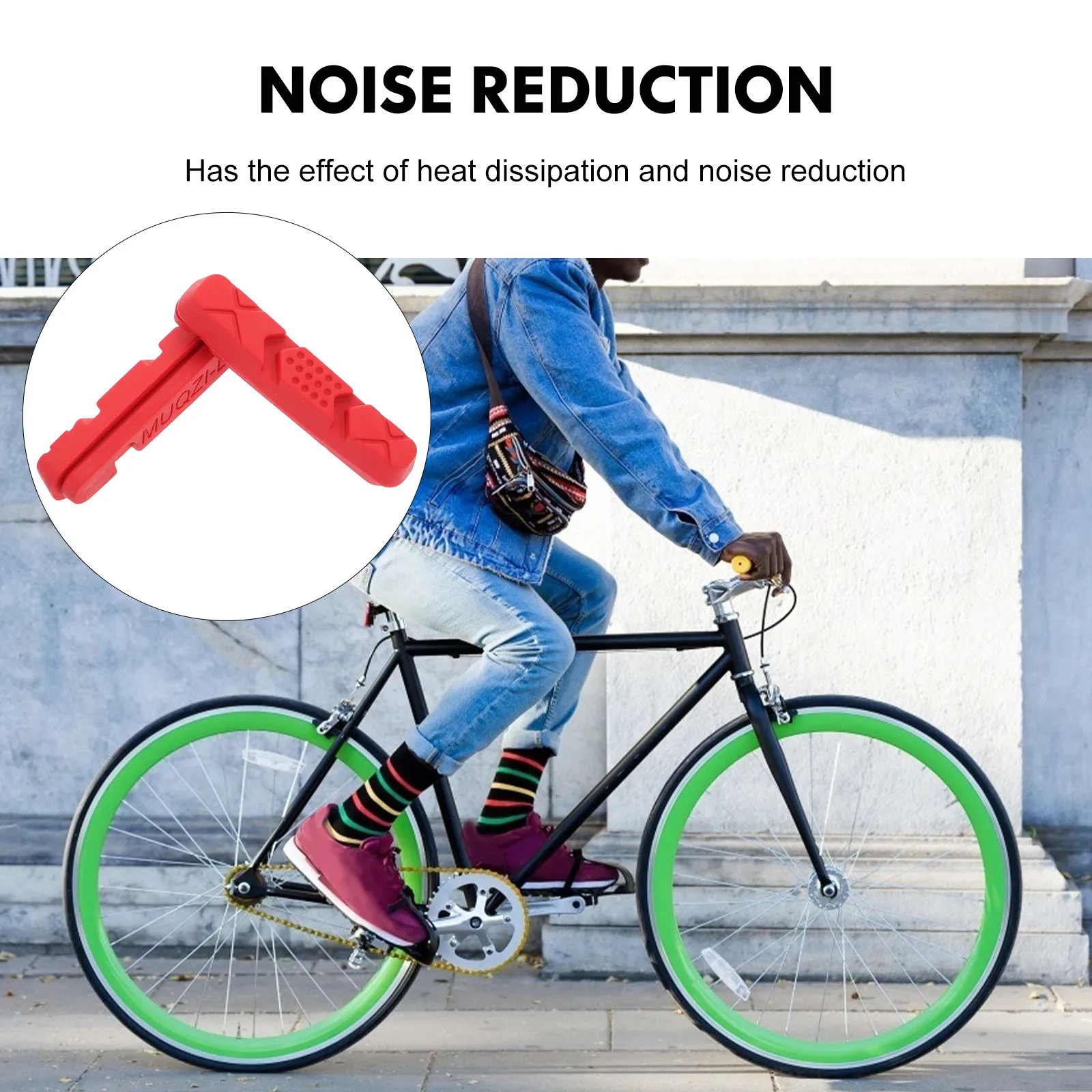 

Cycling Brake Pad Wear-resistance Brake Pads Bike Accessories Bike Caliper Brake Pad Bike Brake Blocks