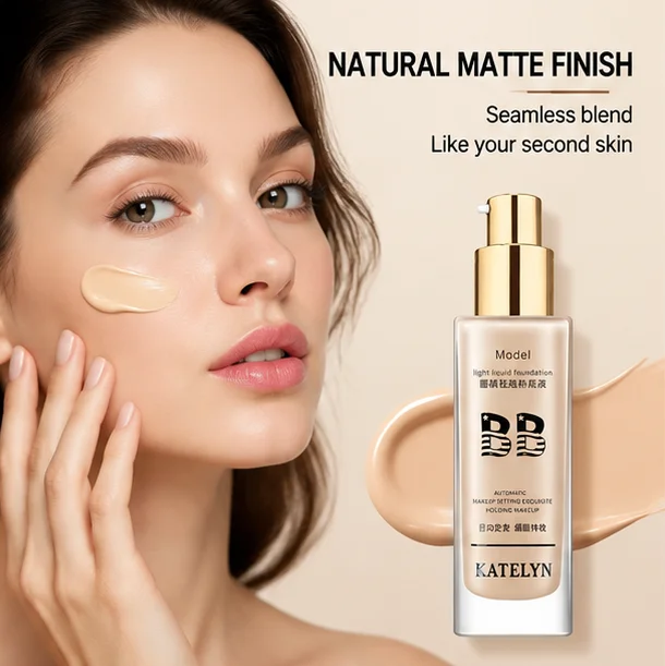 Liquid Foundation Concealer Face Naturally Flawless Matte Oil-Control Waterproof Long Lasting Foundation 30ml 2 Colors Optional