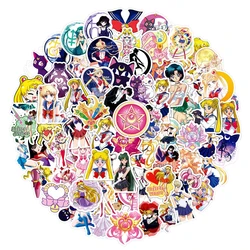 10/30/50/100PCS Cute Sailor Moon Anime Stickers Kawaii Beautiful Girls Decals DIY Diary Stationery Bike Cartoon Kids Sticker Toy