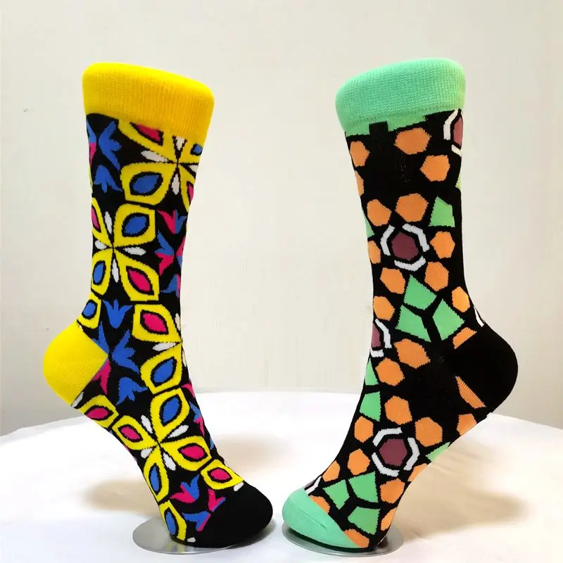 Colorful Fashion Women\'s Socks Japanese Style Street Trend Skateboarding Funny Socks High Quality Stage Performance Cotton Socks