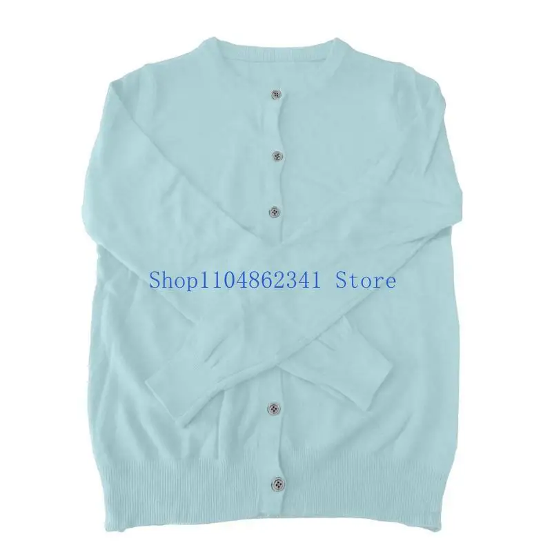 Áo len đan crop top 5asd sành điệu dành cho nữ Áo khoác len dệt kim dài tay