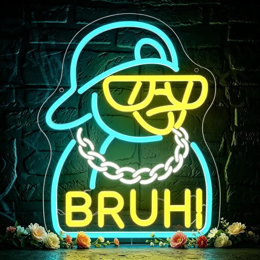 bruhi-cool-duck-neon-sign-usb-powered-led-neon-light-wall-decor-teen-bedroom-game-room-dorm-party-bar-night-lamp-birthday-gift