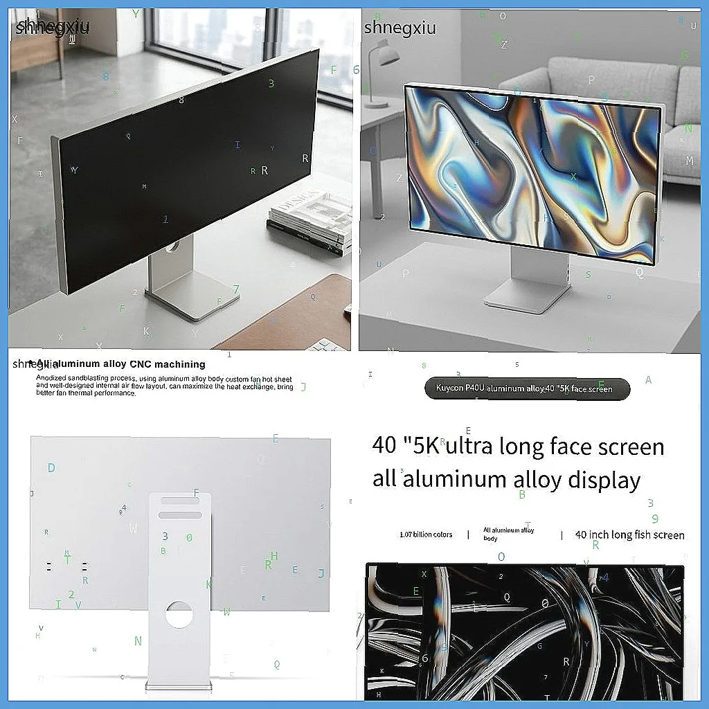 

40-дюймовый ультраширокий монитор 5K, 5120x2160 NANO-IPS HDR10, 100W USB-C Thunderbolt для Mac, алюминиевая подставка
